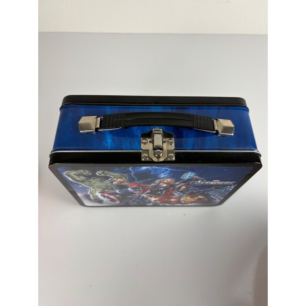 Marvel Avengers Metal Lunchbox Handle Latch Closure 2012 #26170 Good Cond - Picture 9 of 9